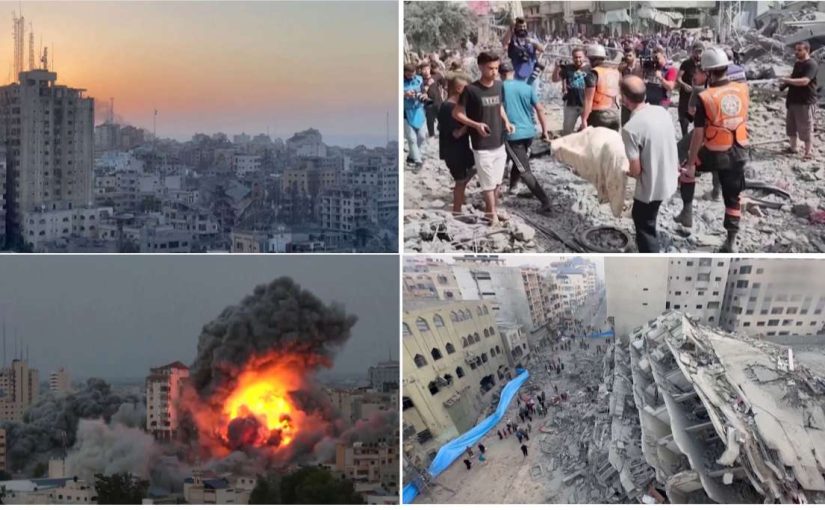 Israel-hamas war at the Gaza Strip